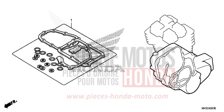 TROUSSE DE JOINT B de Africa Twin DCT MAT BALLISTIC BLACK METALLIC (NHA86) 2020